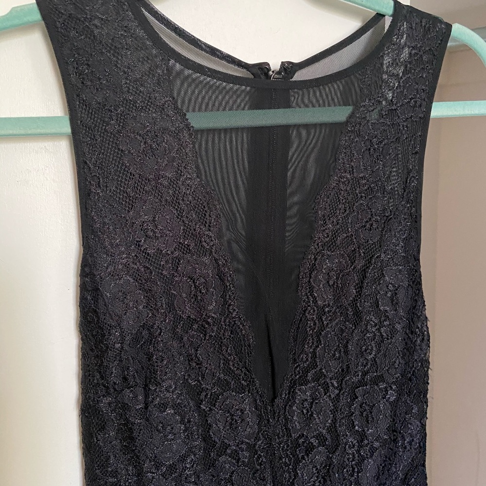Bebe lace and mesh cocktail dress